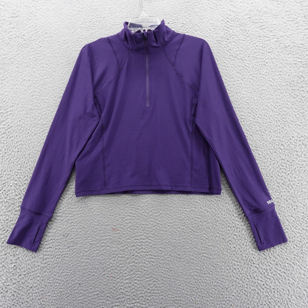 DSG Run‎ Meet and Greet Half Zip Womens Large Purple Pullover Athletic NEW